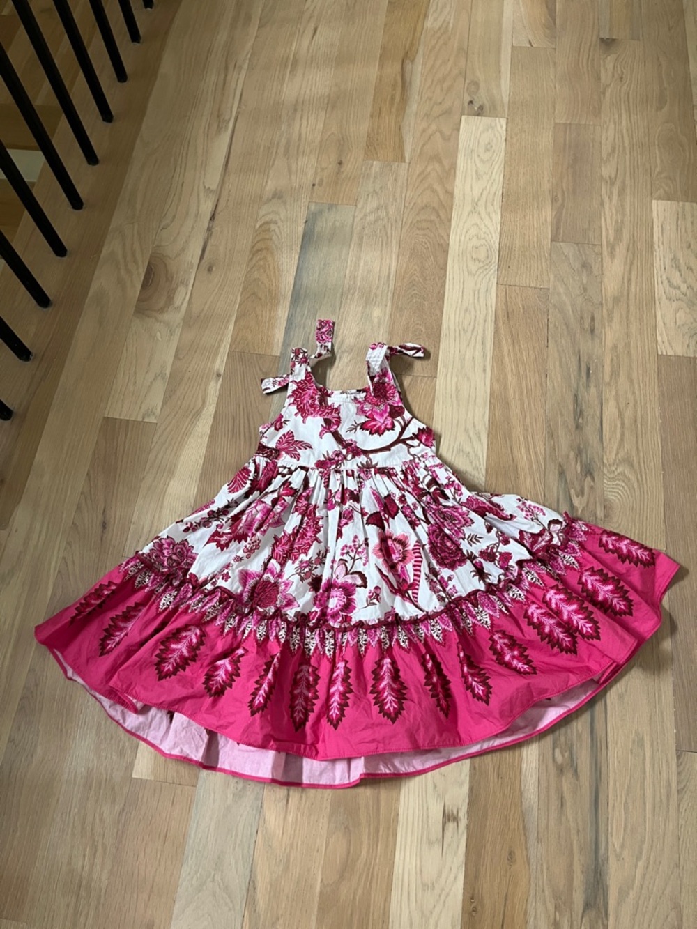 Cara Cara Lexi Girls Pink Floral Sundress 4